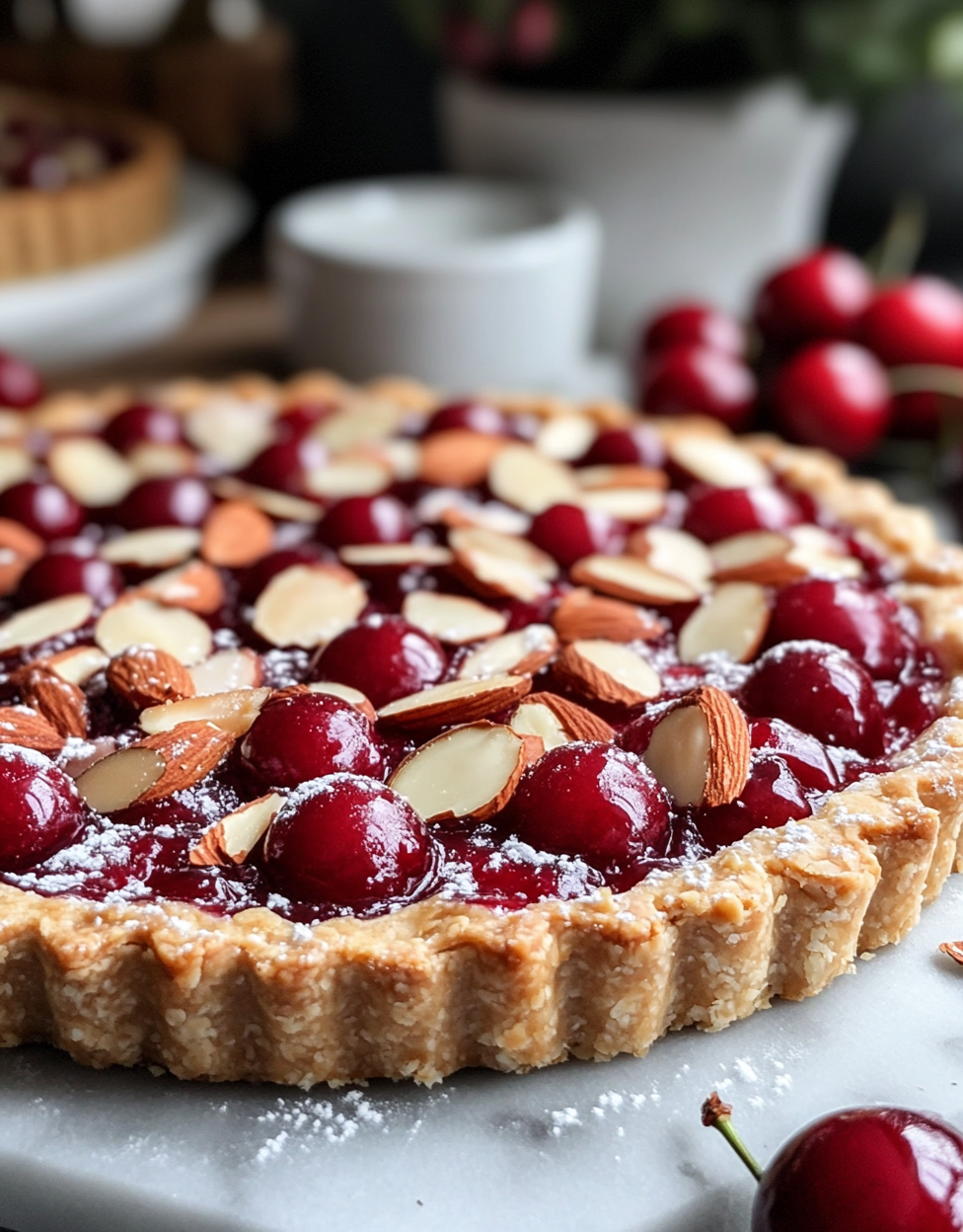 Cherry Almond Tarts Valentine’s Day