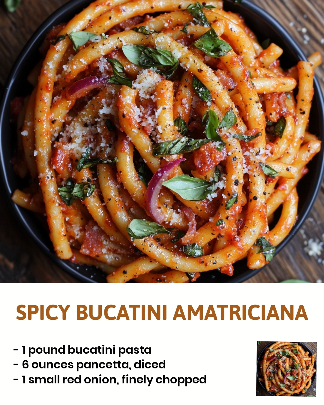 Spicy Bucatini Amatriciana
