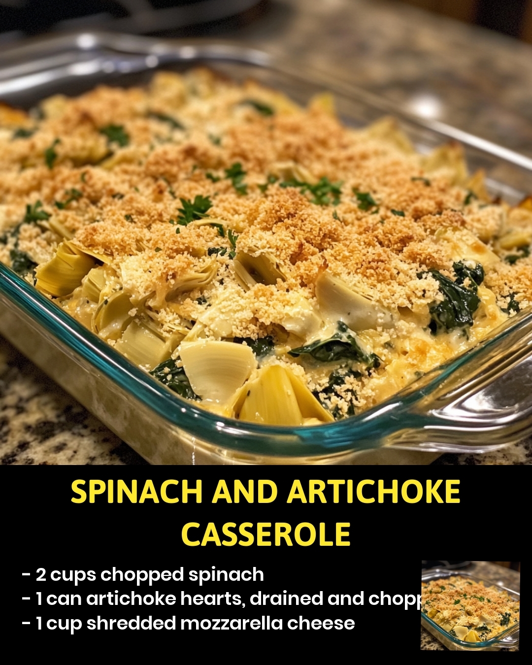 Spinach and Artichoke Casserole
