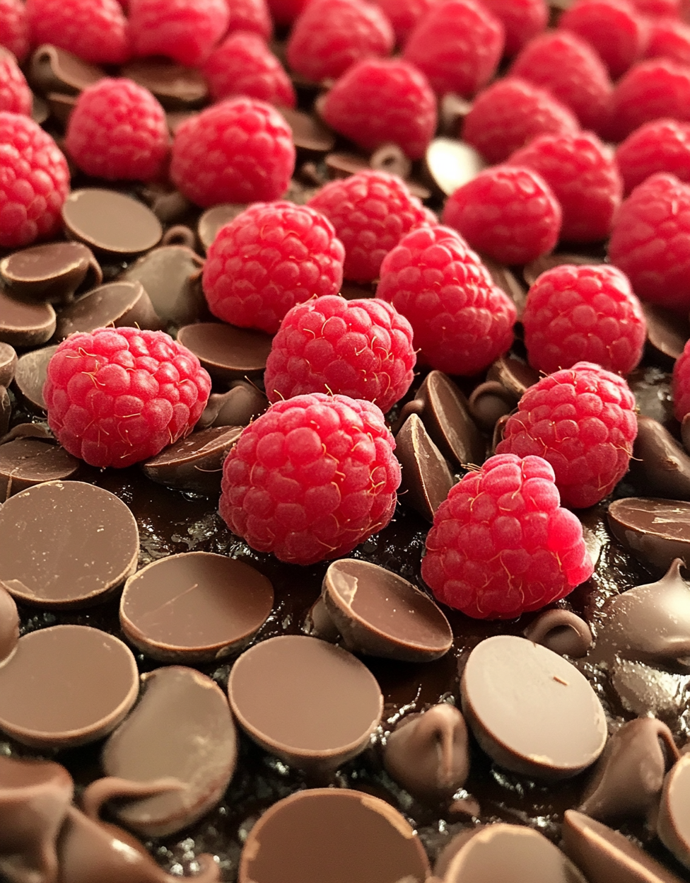 Dark Chocolate Tart with Raspberries Valentine’s Day