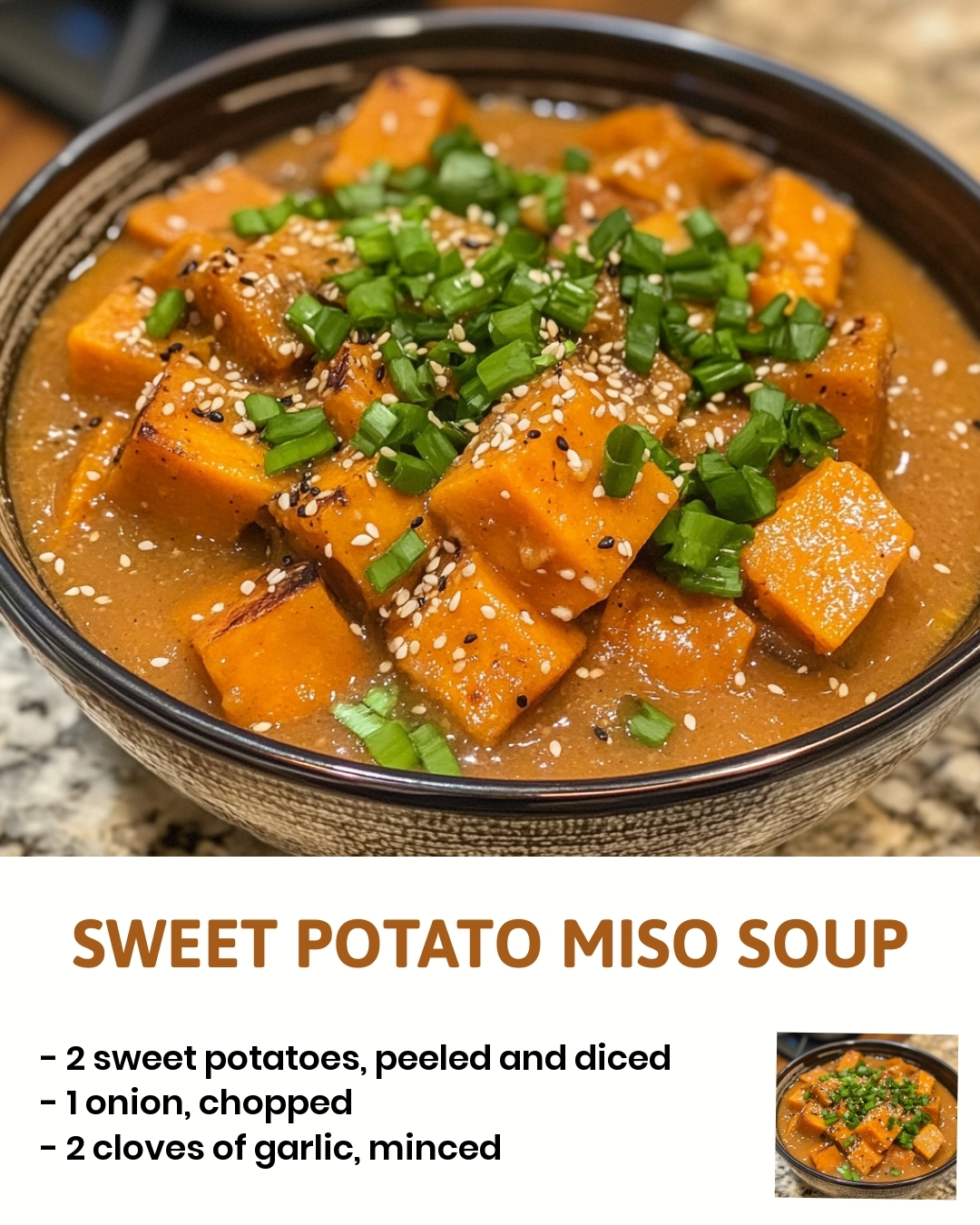 Sweet Potato Miso Soup