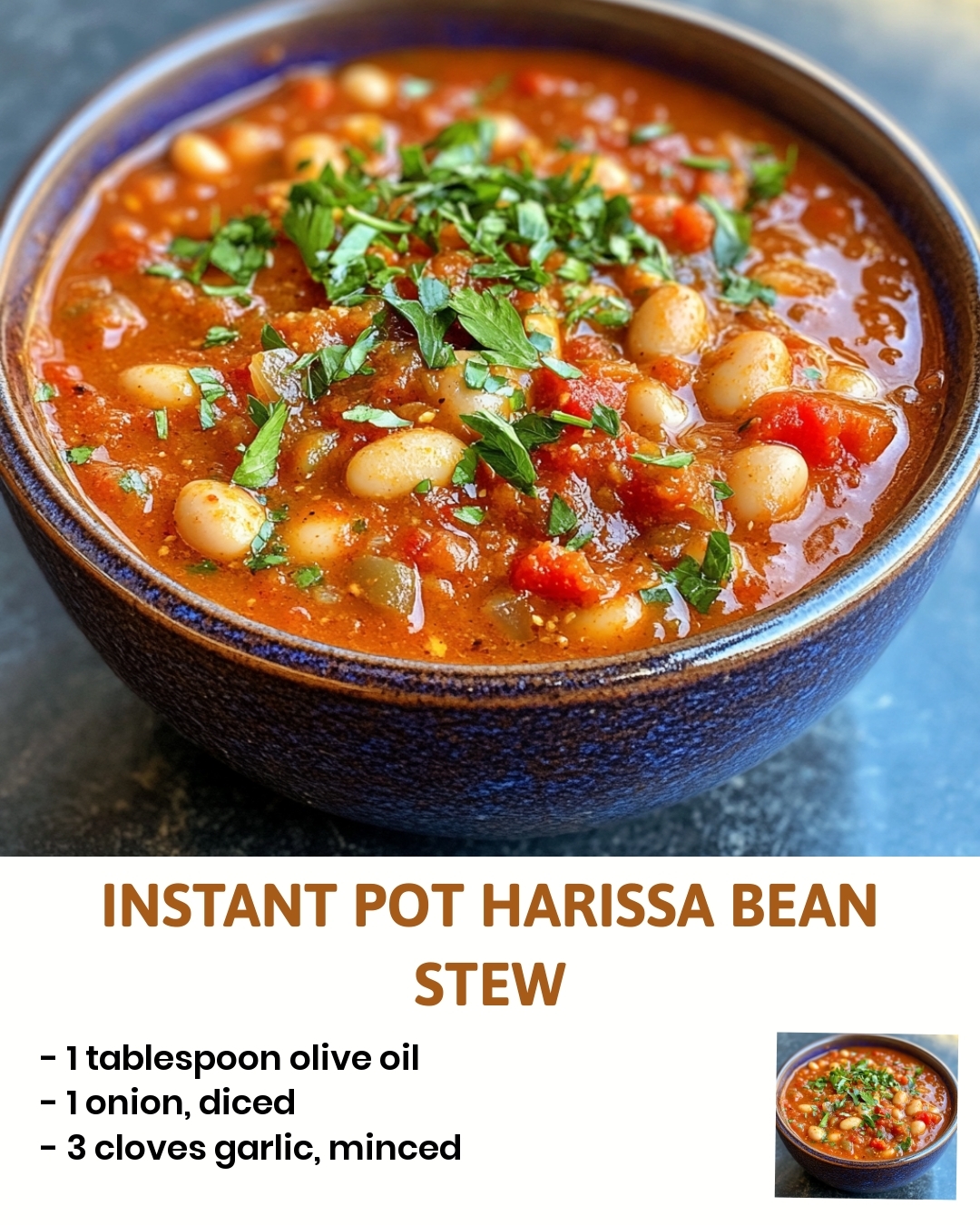 Instant Pot Harissa Bean Stew