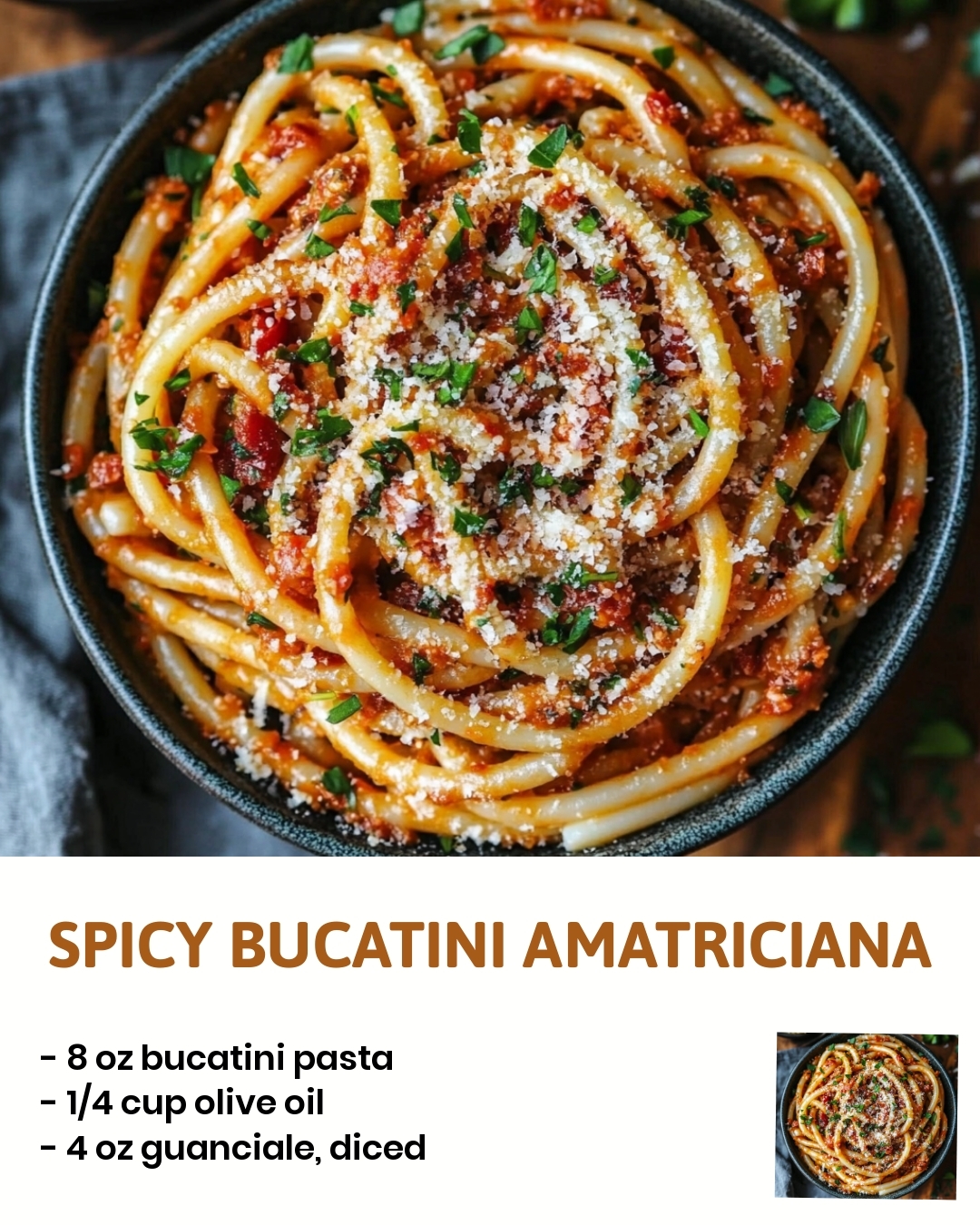 Spicy Bucatini Amatriciana