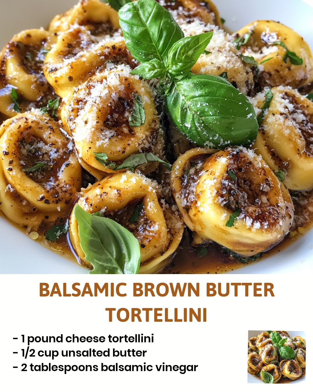 Balsamic Brown Butter Tortellini