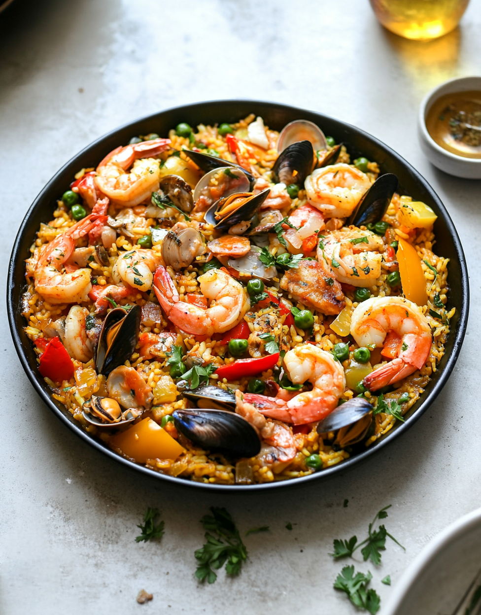 Seafood Paella Dinner Party
