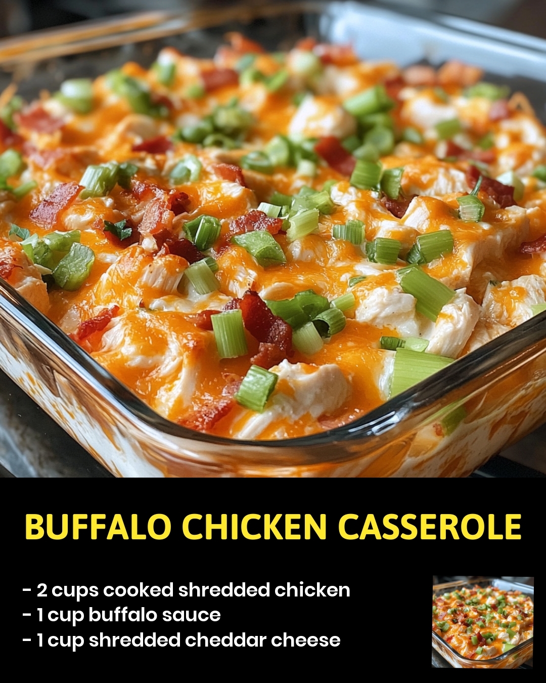 Buffalo Chicken Casserole