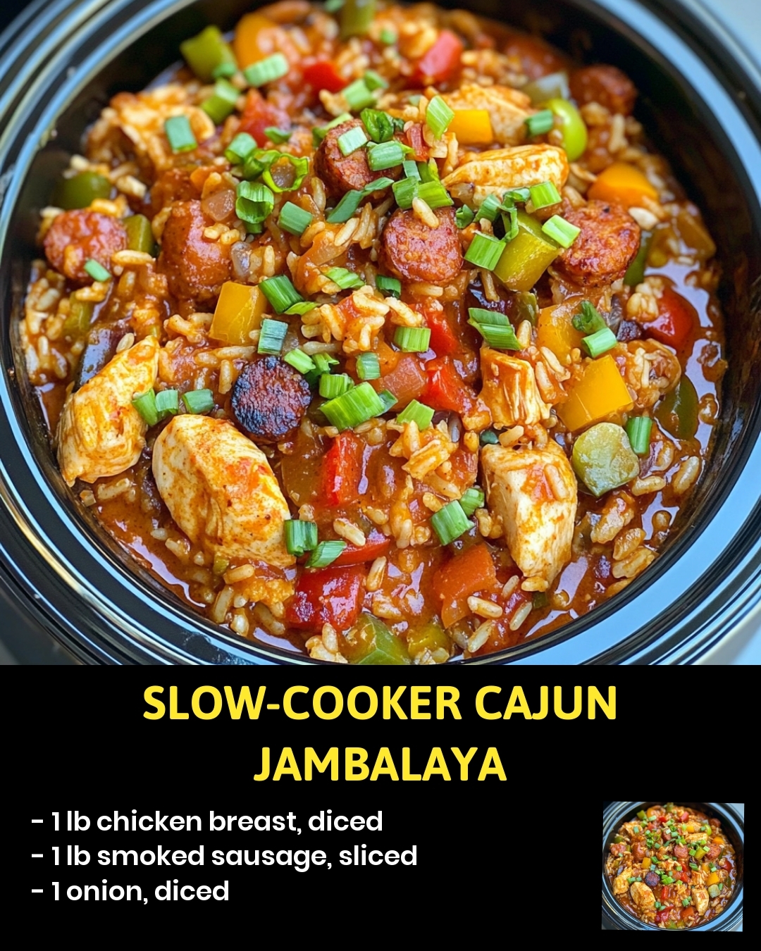 Slow-Cooker Cajun Jambalaya