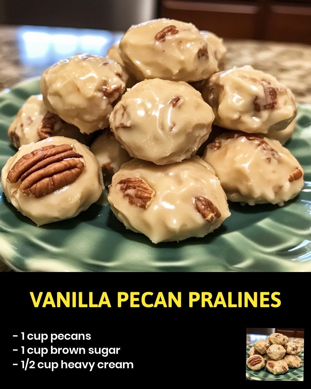 Vanilla Pecan Pralines