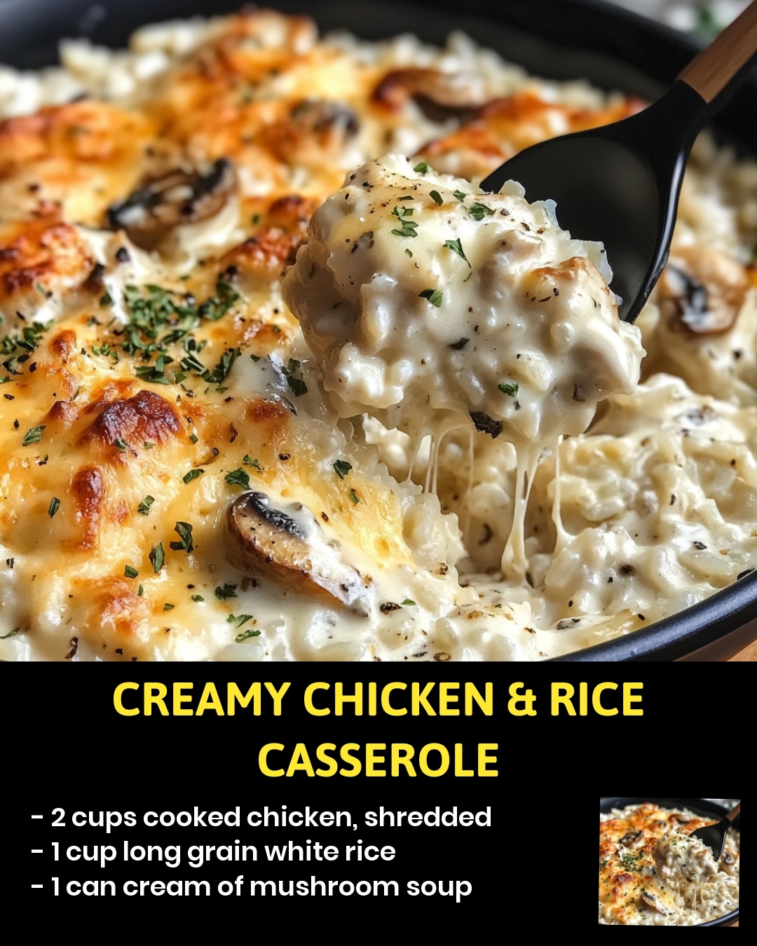 Creamy Chicken & Rice Casserole