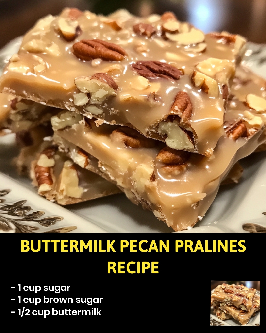 Buttermilk Pecan Pralines Recipe