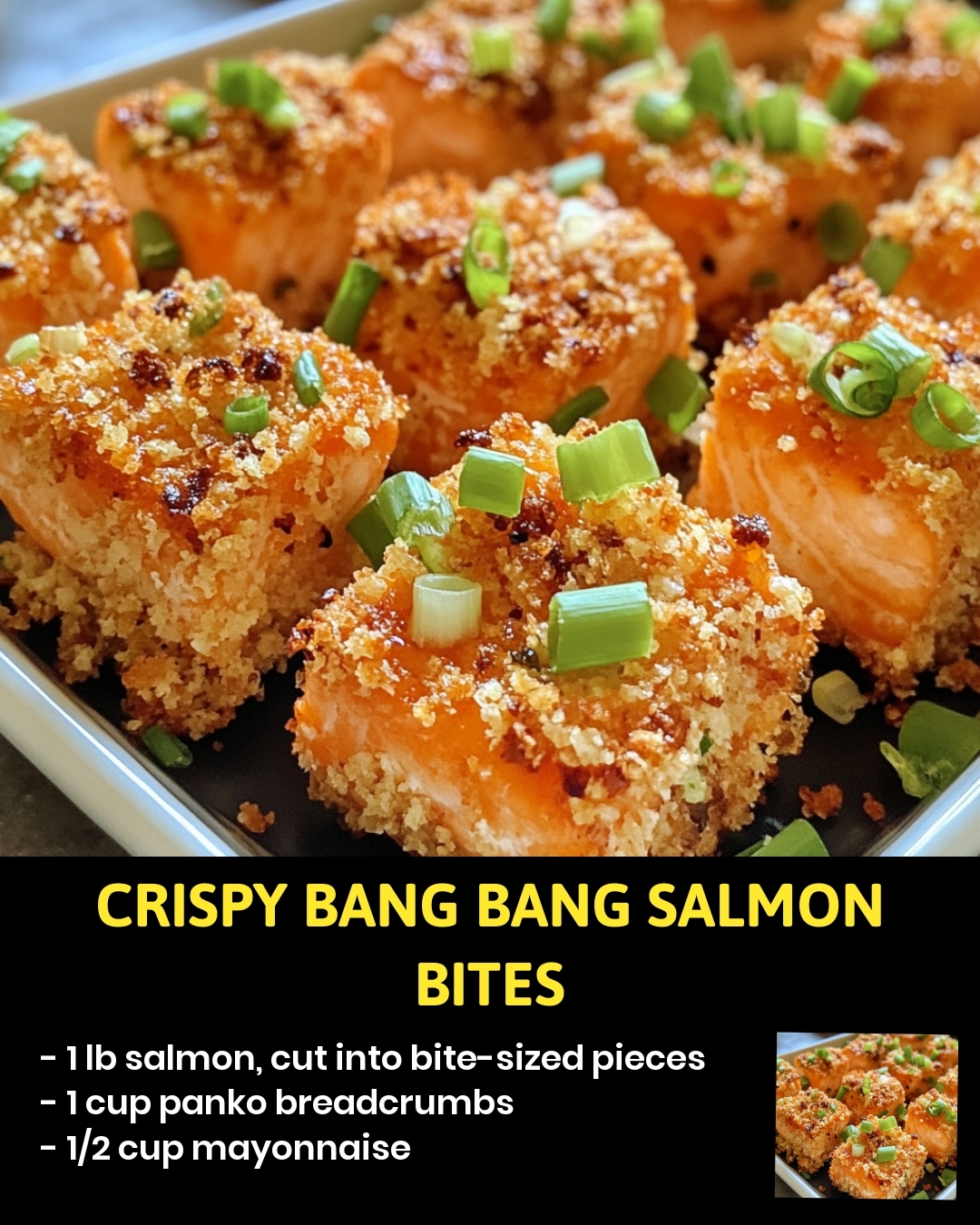 Crispy Bang Bang Salmon Bites