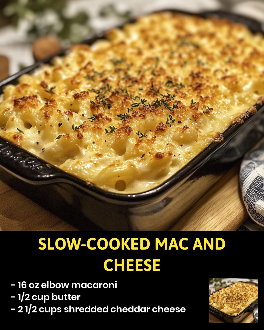 Slow-Cooked Mac and Cheese