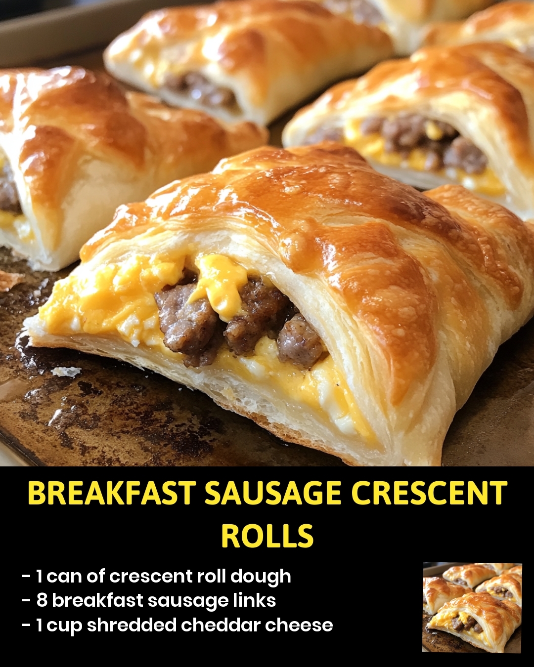 Breakfast Sausage Crescent Rolls