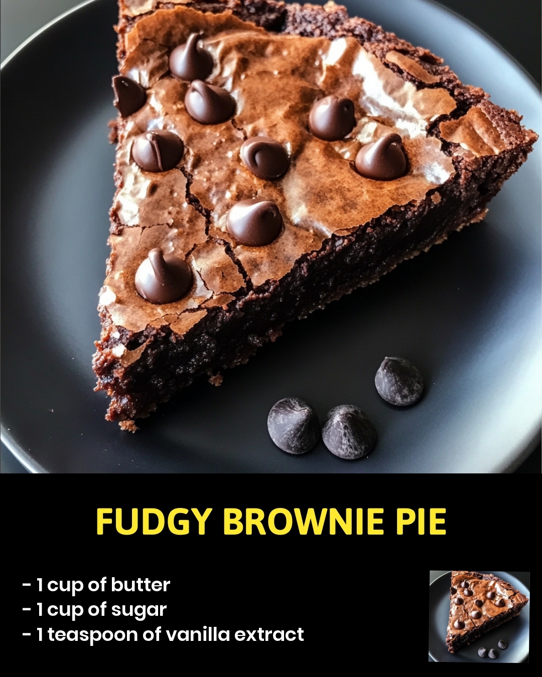Fudgy Brownie Pie