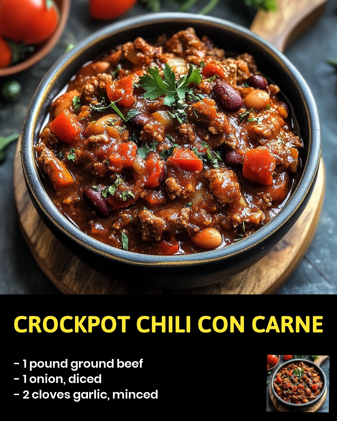 Crockpot Chili Con Carne