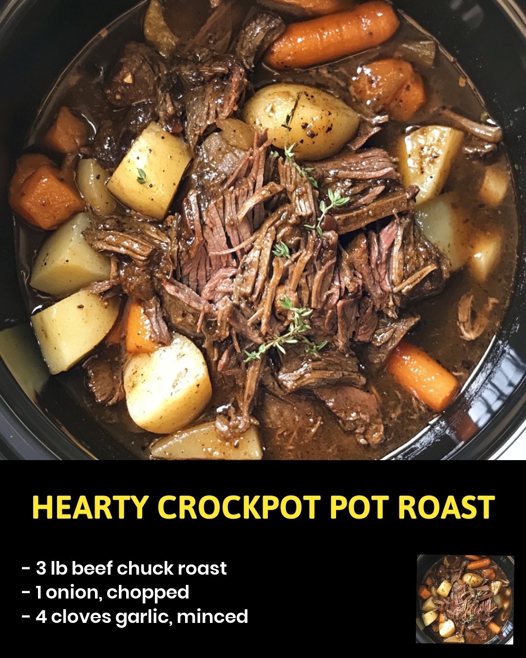 Hearty Crockpot Pot Roast