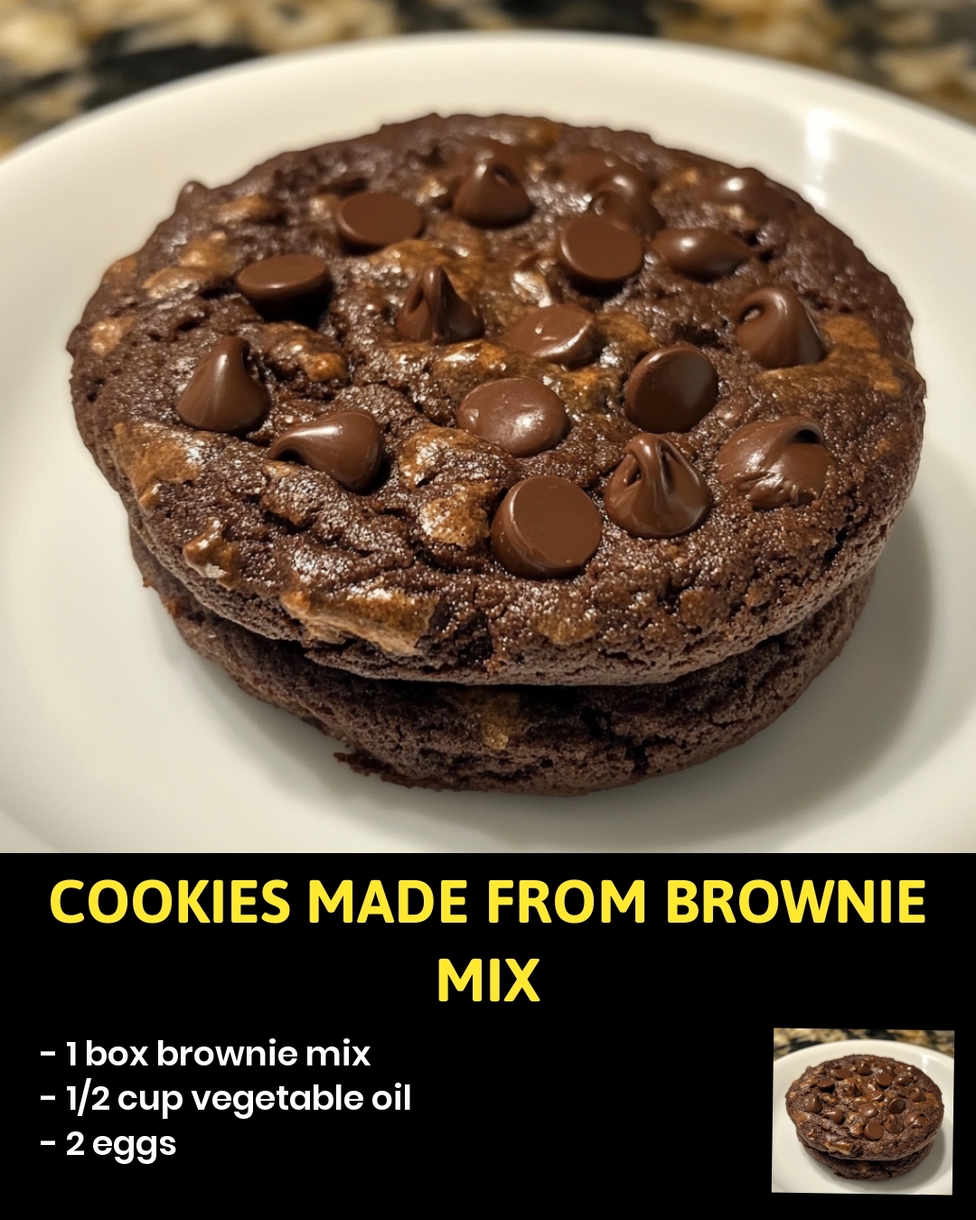 Cookies Made from Brownie Mix