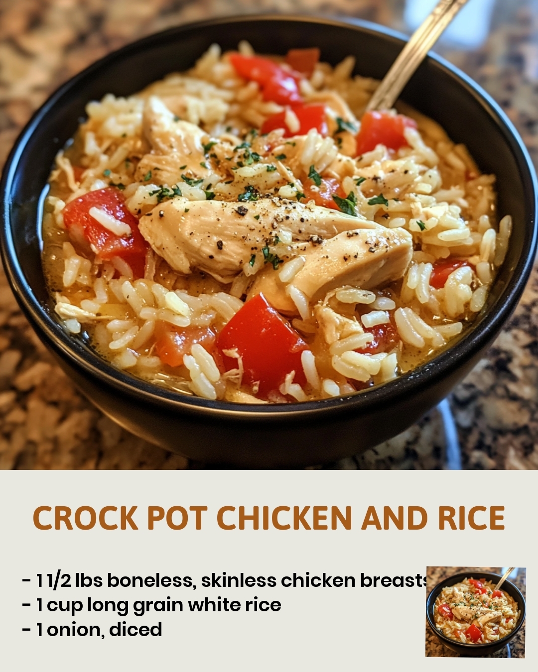 Crock Pot Chicken and Rice