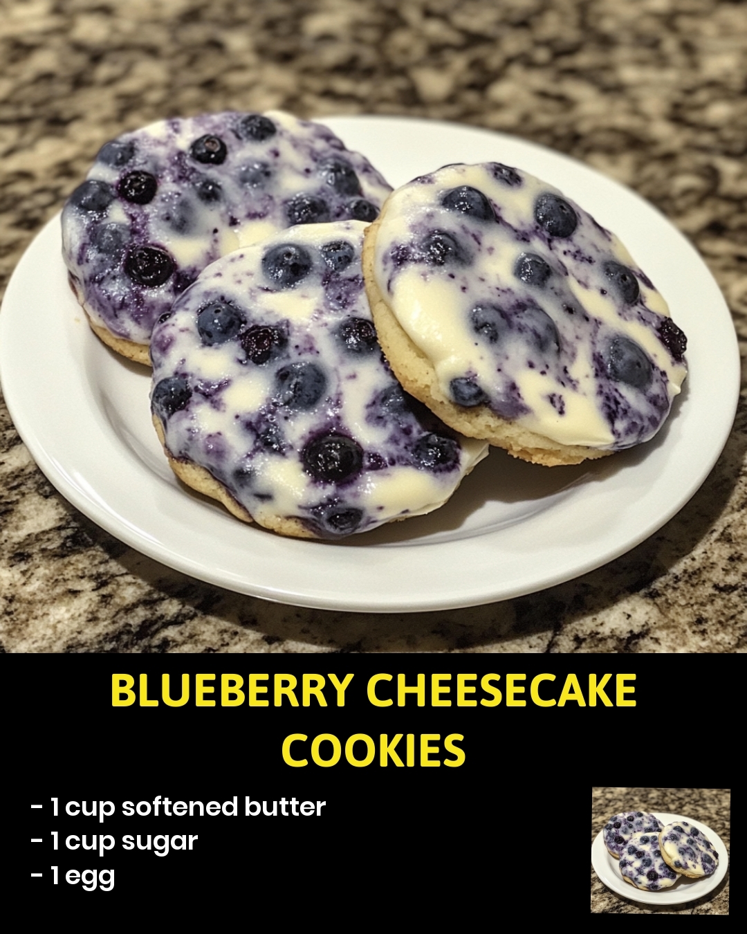 Blueberry Cheesecake Cookies