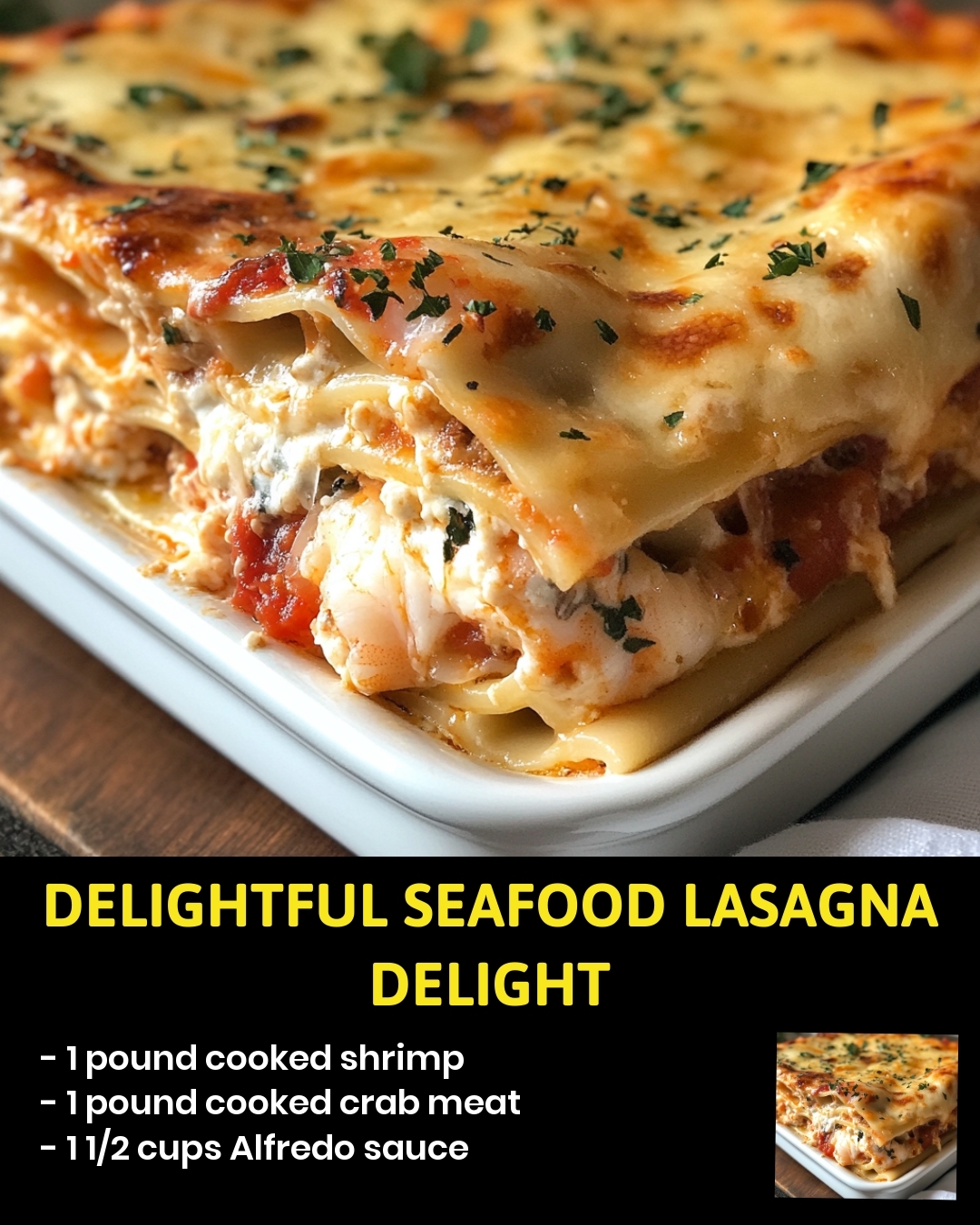 Delightful Seafood Lasagna Delight