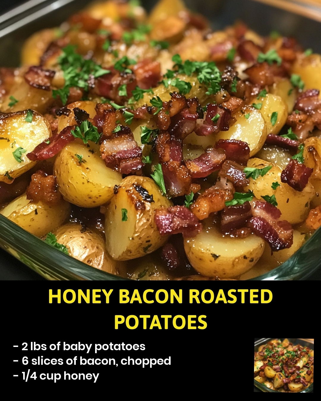 Honey Bacon Roasted Potatoes