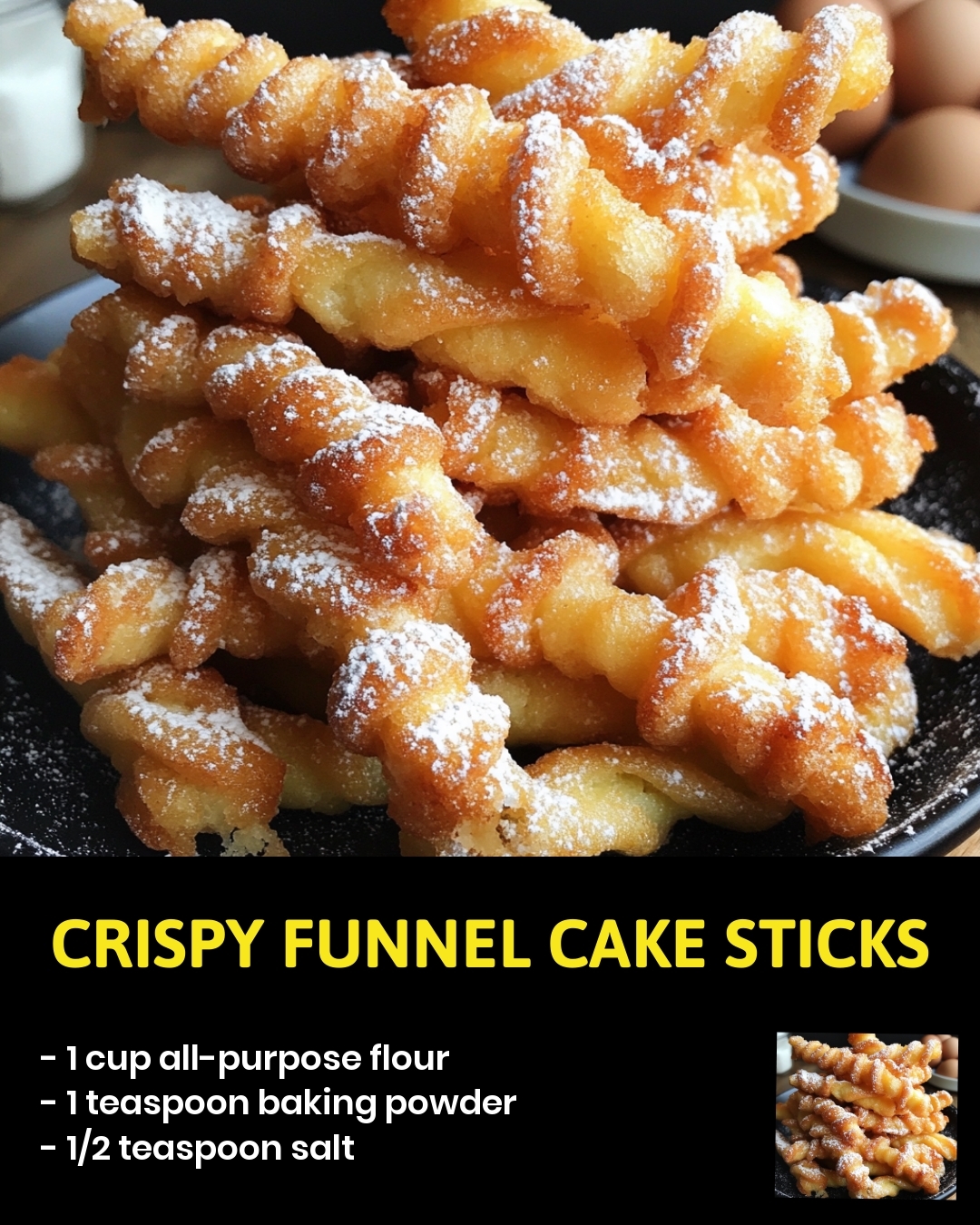 Crispy Funnel Cake Sticks