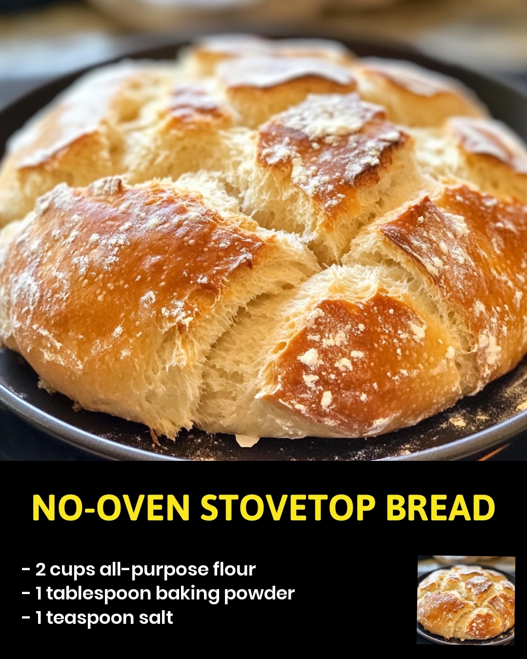 No-Oven Stovetop Bread