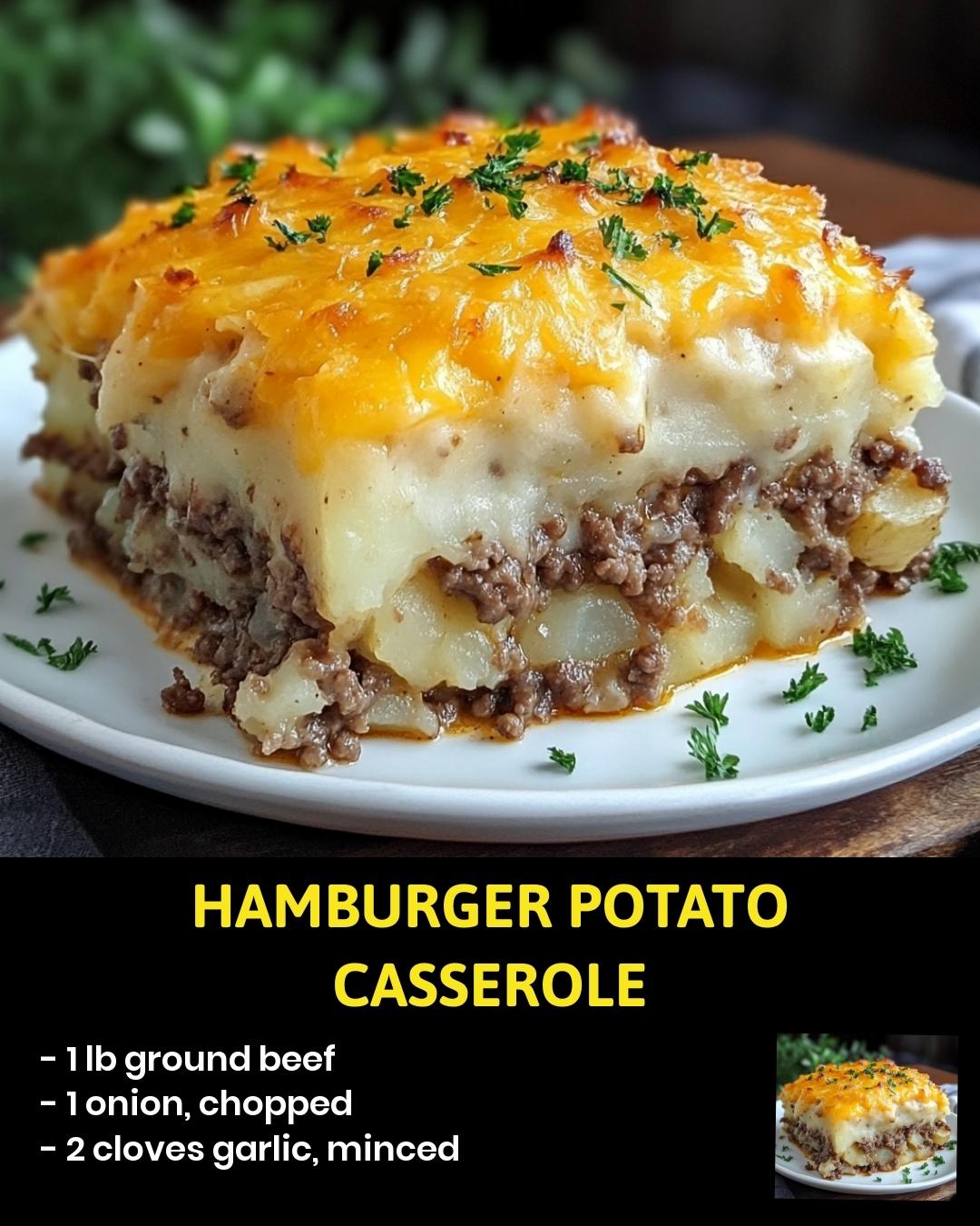 Hamburger Potato Casserole