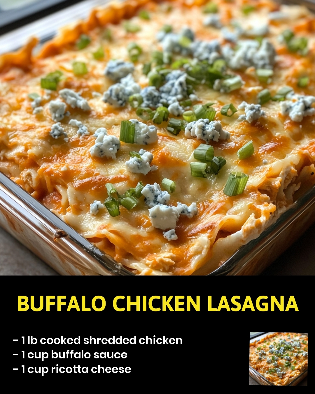Buffalo Chicken Lasagna