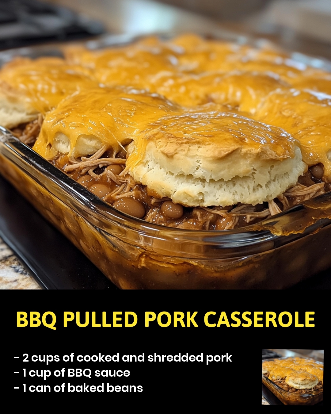 BBQ Pulled Pork Casserole