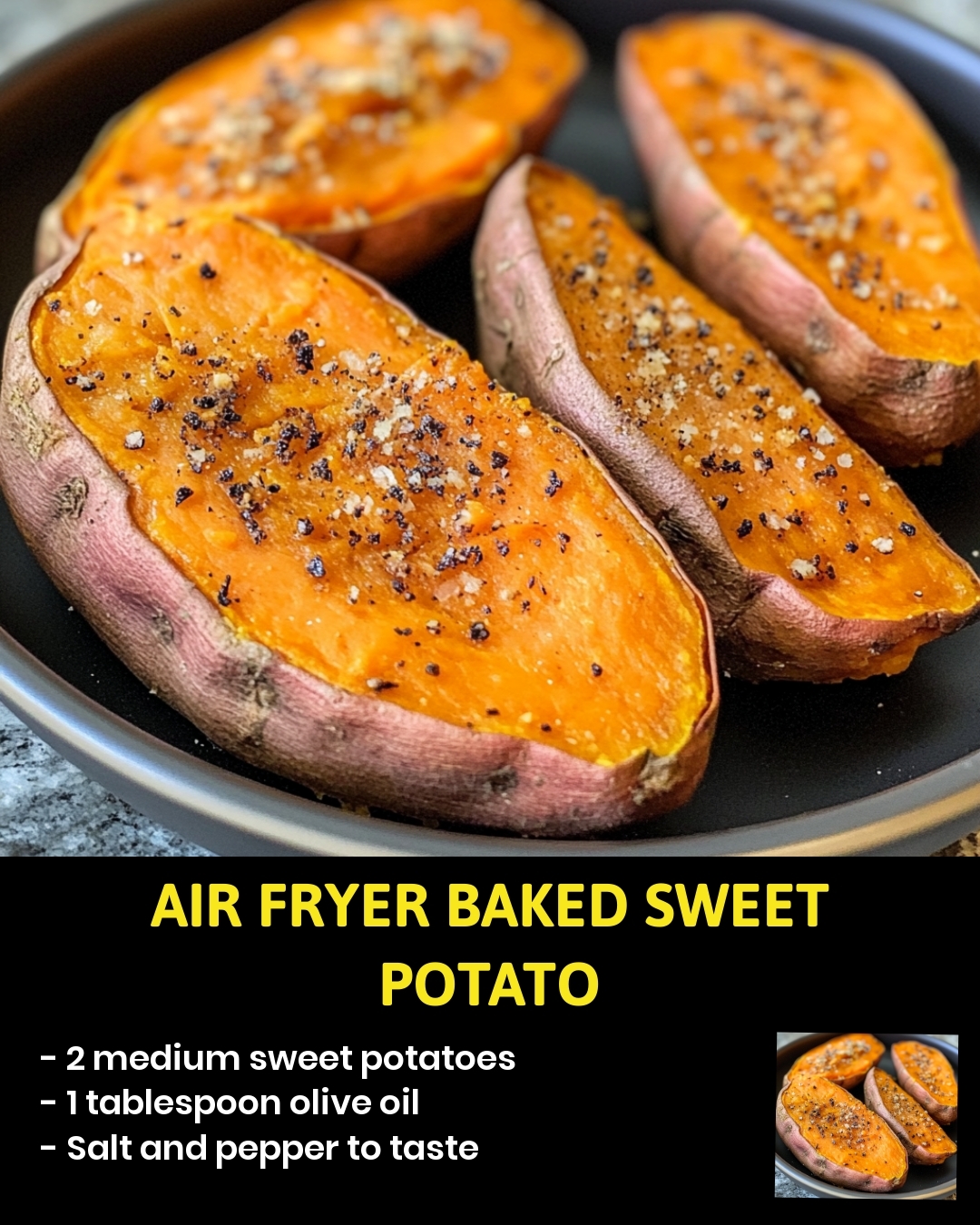 Air Fryer Baked Sweet Potato