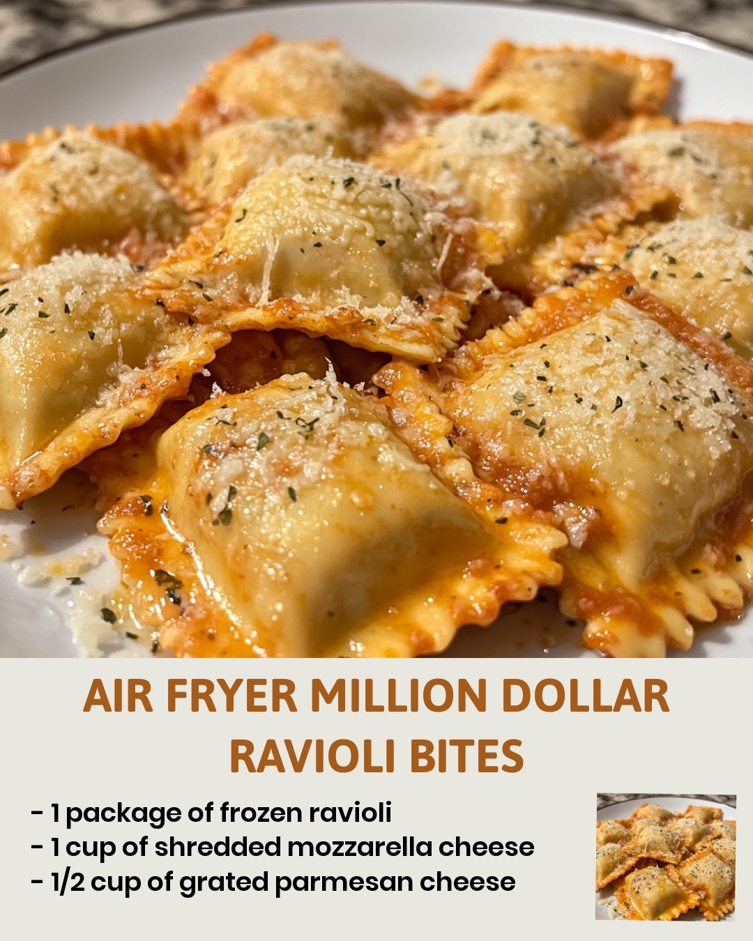 Air Fryer Million Dollar Ravioli Bites