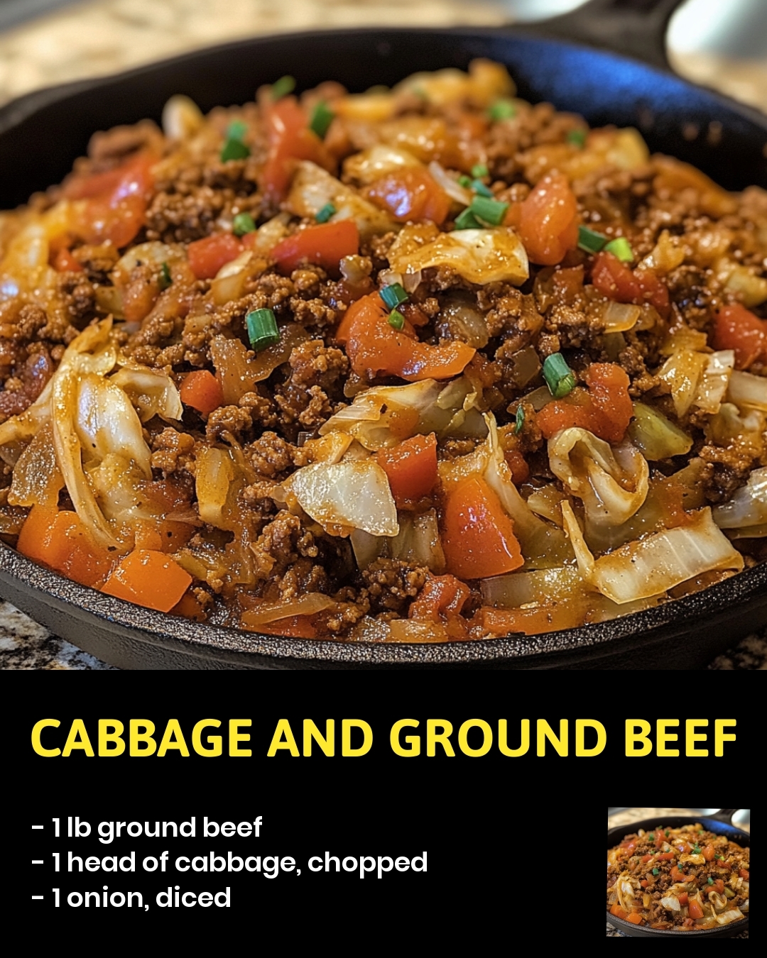 Cabbage and Ground Beef
