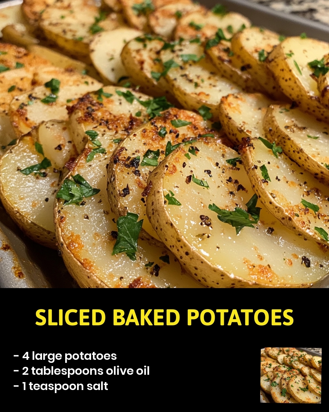 Sliced Baked Potatoes