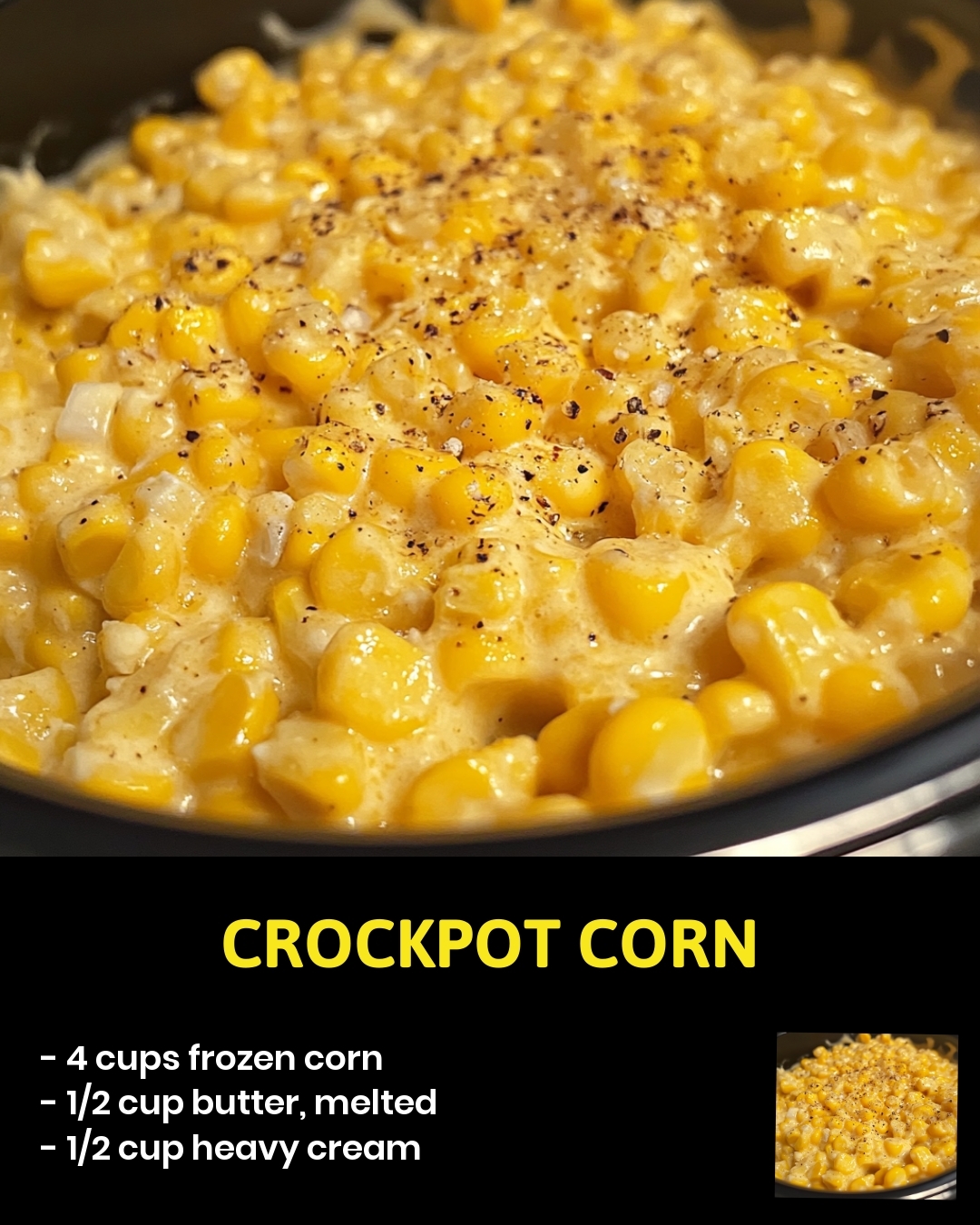 Crockpot Corn Crockpot Corn