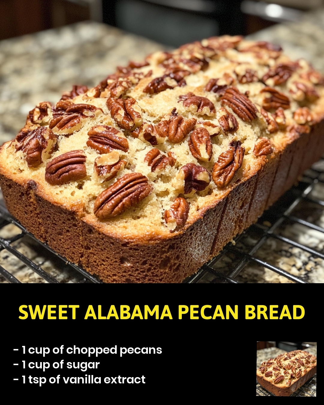 Sweet Alabama Pecan Bread