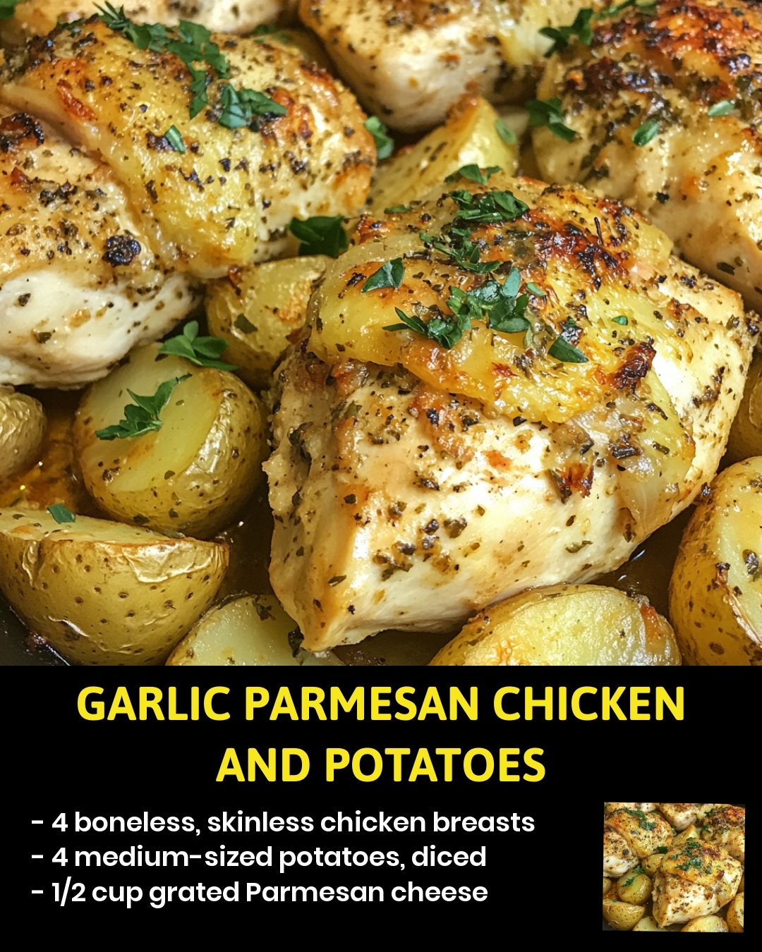 Garlic Parmesan Chicken and Potatoes