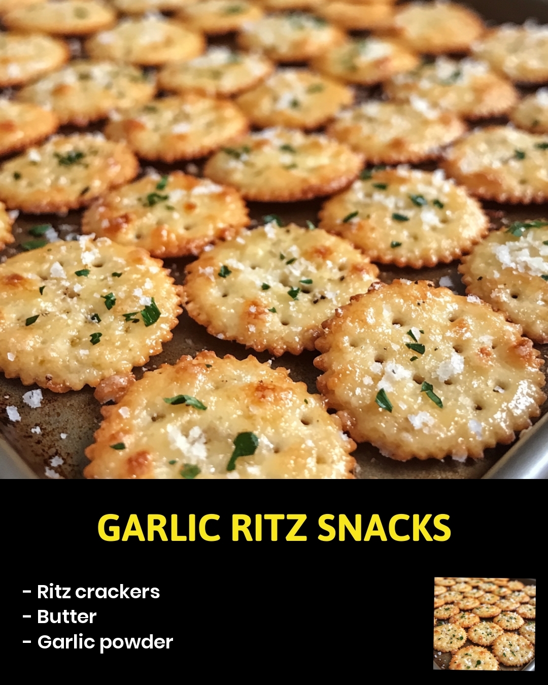 Garlic Ritz Snacks