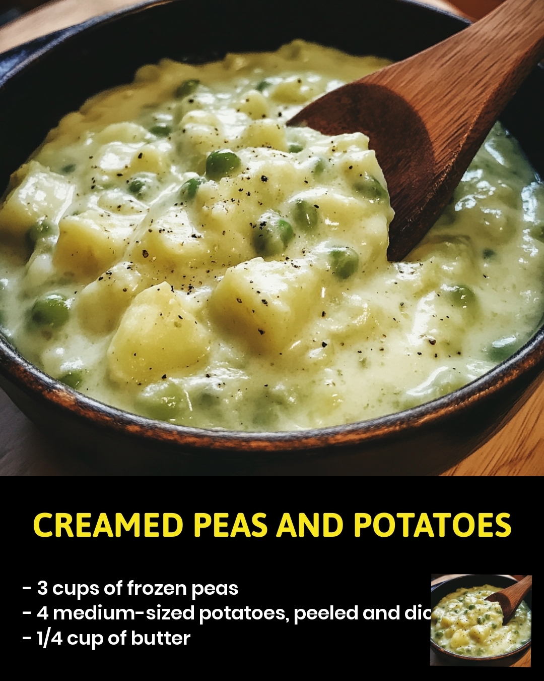 Creamed Peas and Potatoes