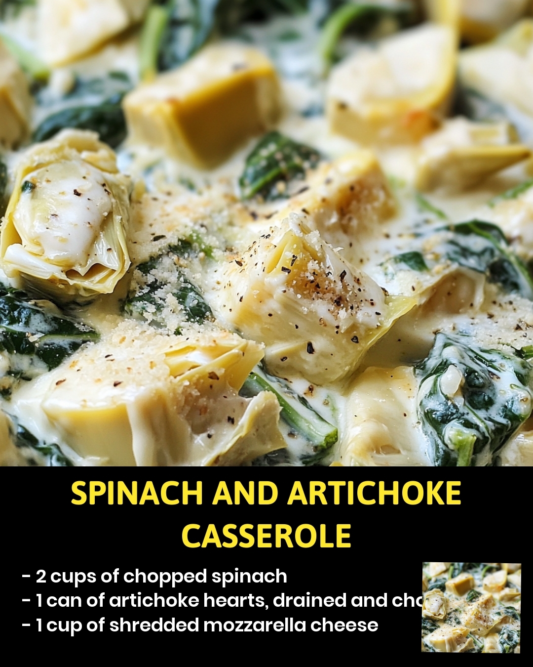 Spinach and Artichoke Casserole
