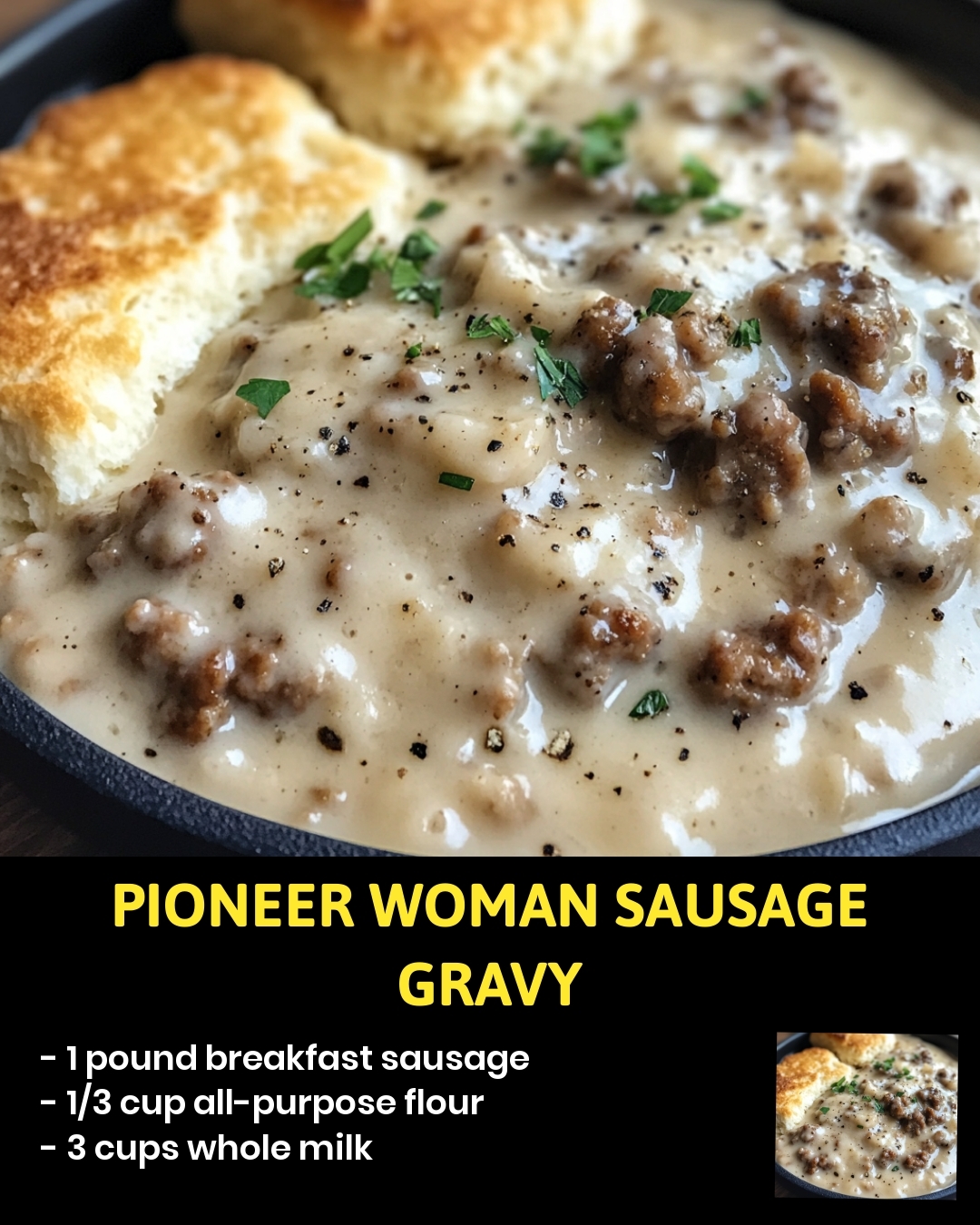 Pioneer Woman Sausage Gravy
