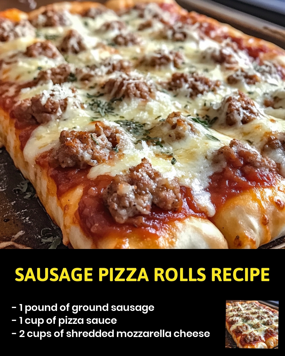 Sausage Pizza Rolls Recipe