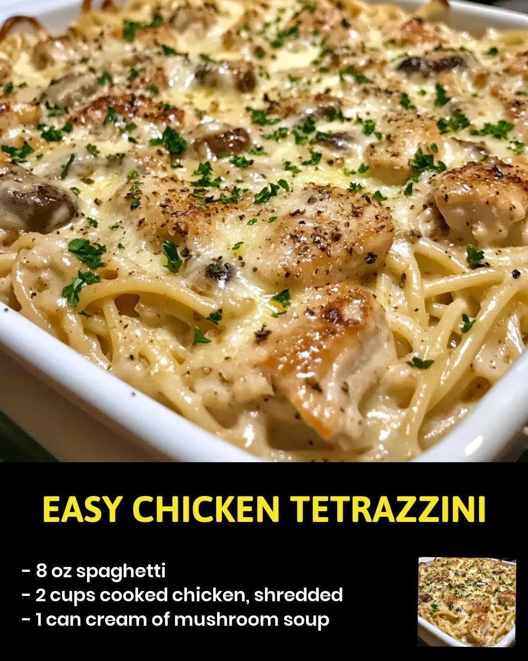 Easy Chicken Tetrazzini
