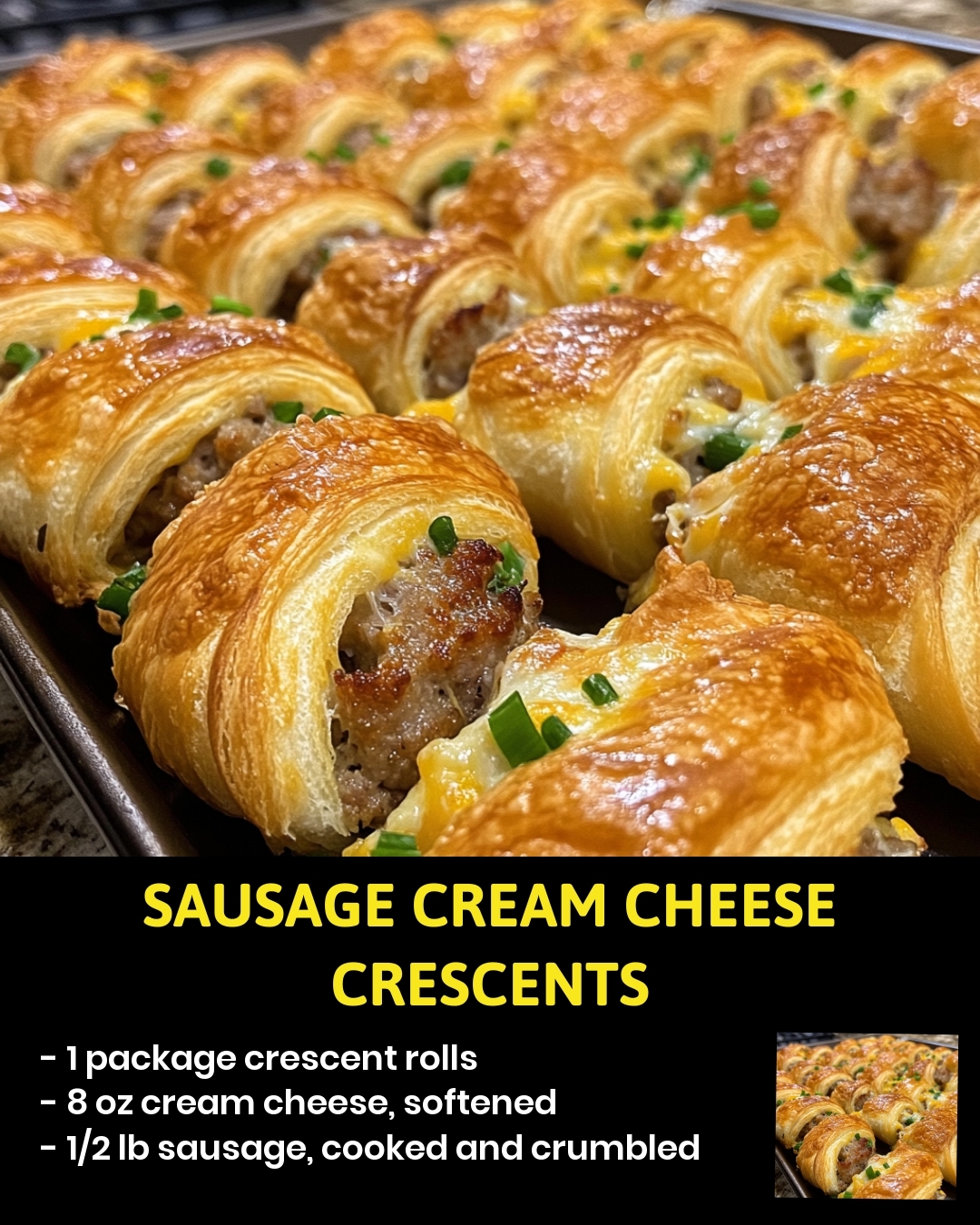 Sausage Cream Cheese Crescents