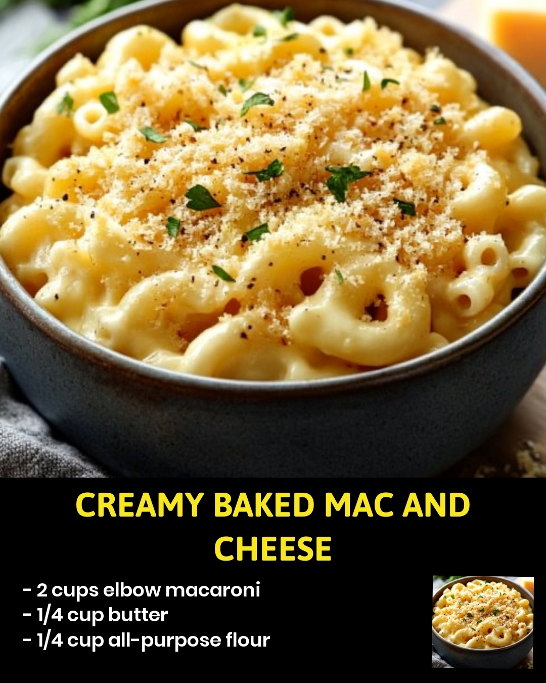 Creamy Baked Mac and Cheese