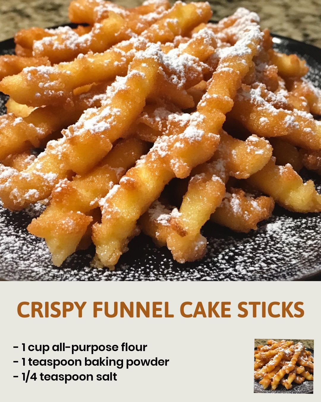Crispy Funnel Cake Sticks
