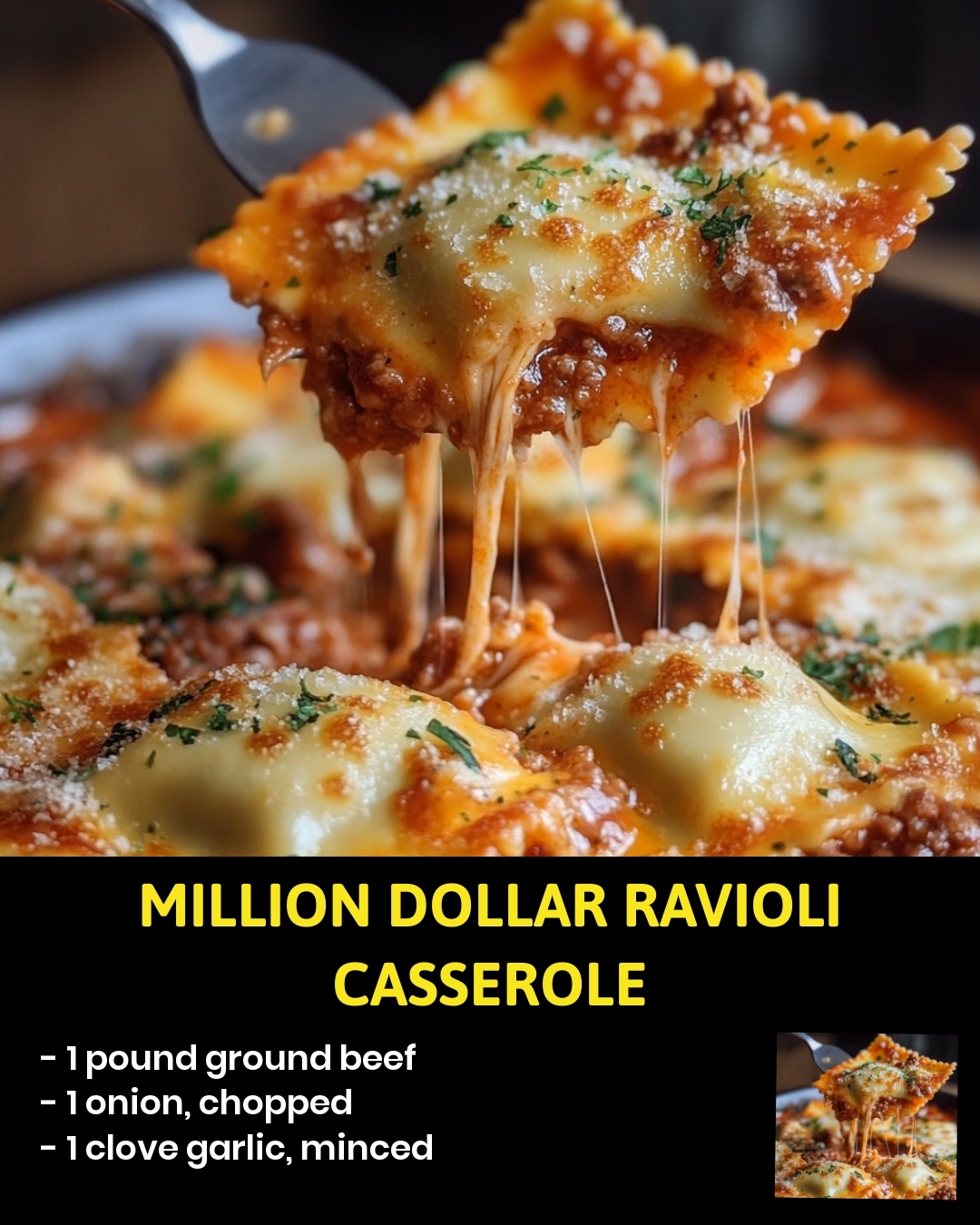 Million Dollar Ravioli Casserole