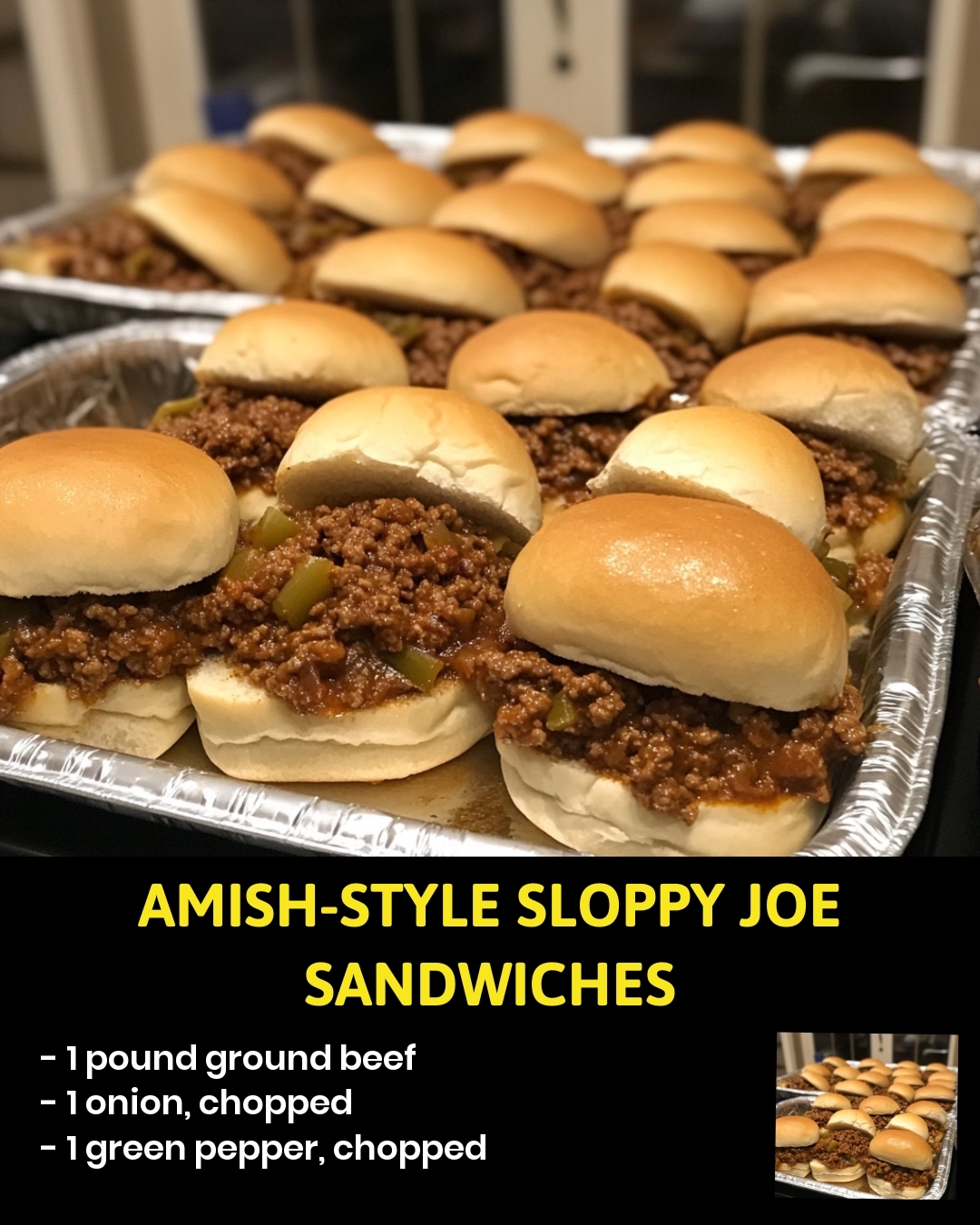 Amish-Style Sloppy Joe Sandwiches