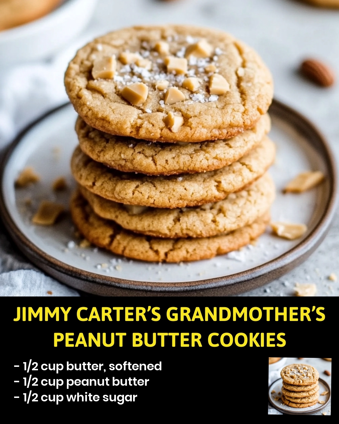 Jimmy Carter’s Grandmother’s Peanut Butter Cookies