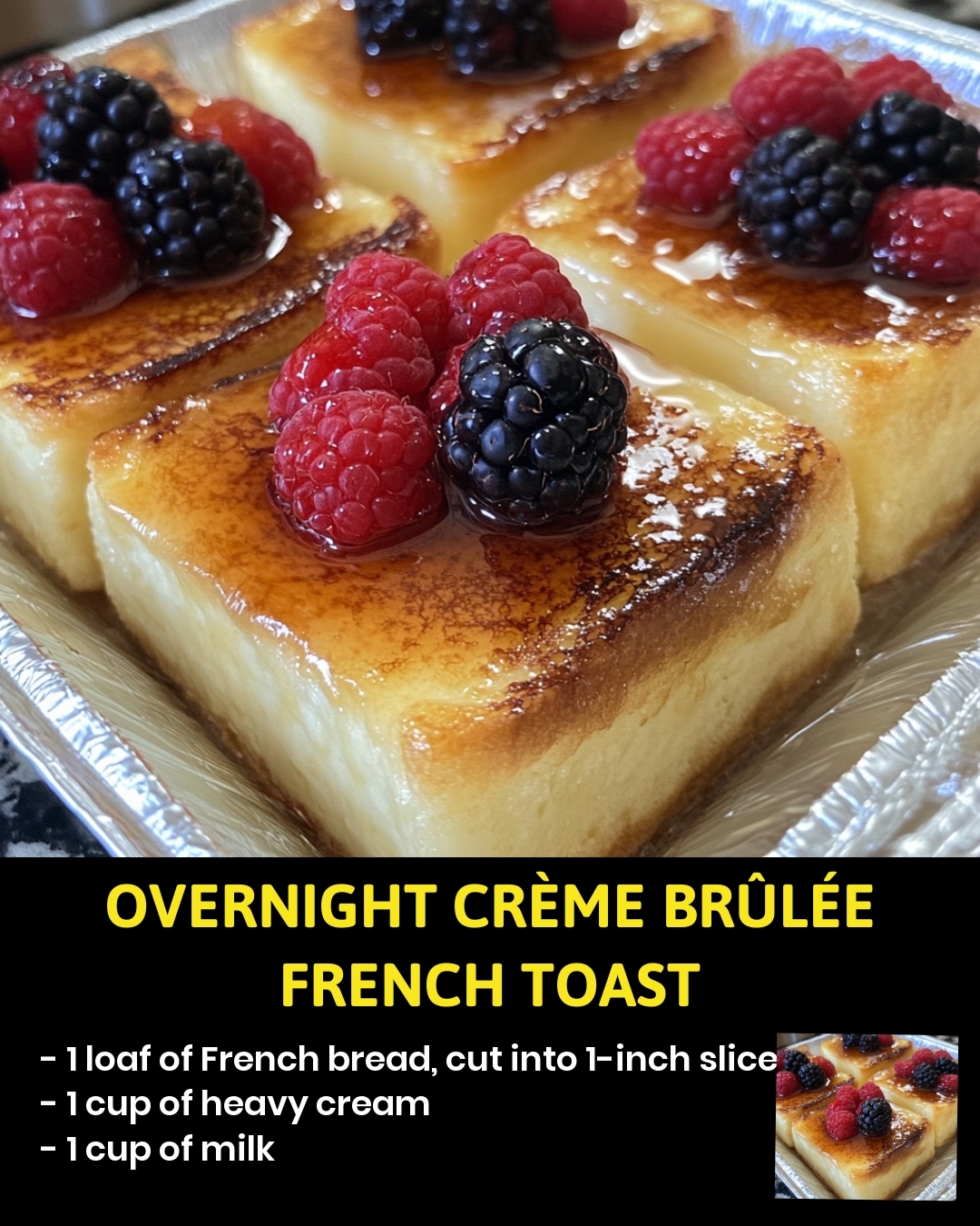 Overnight Crème Brûlée French Toast